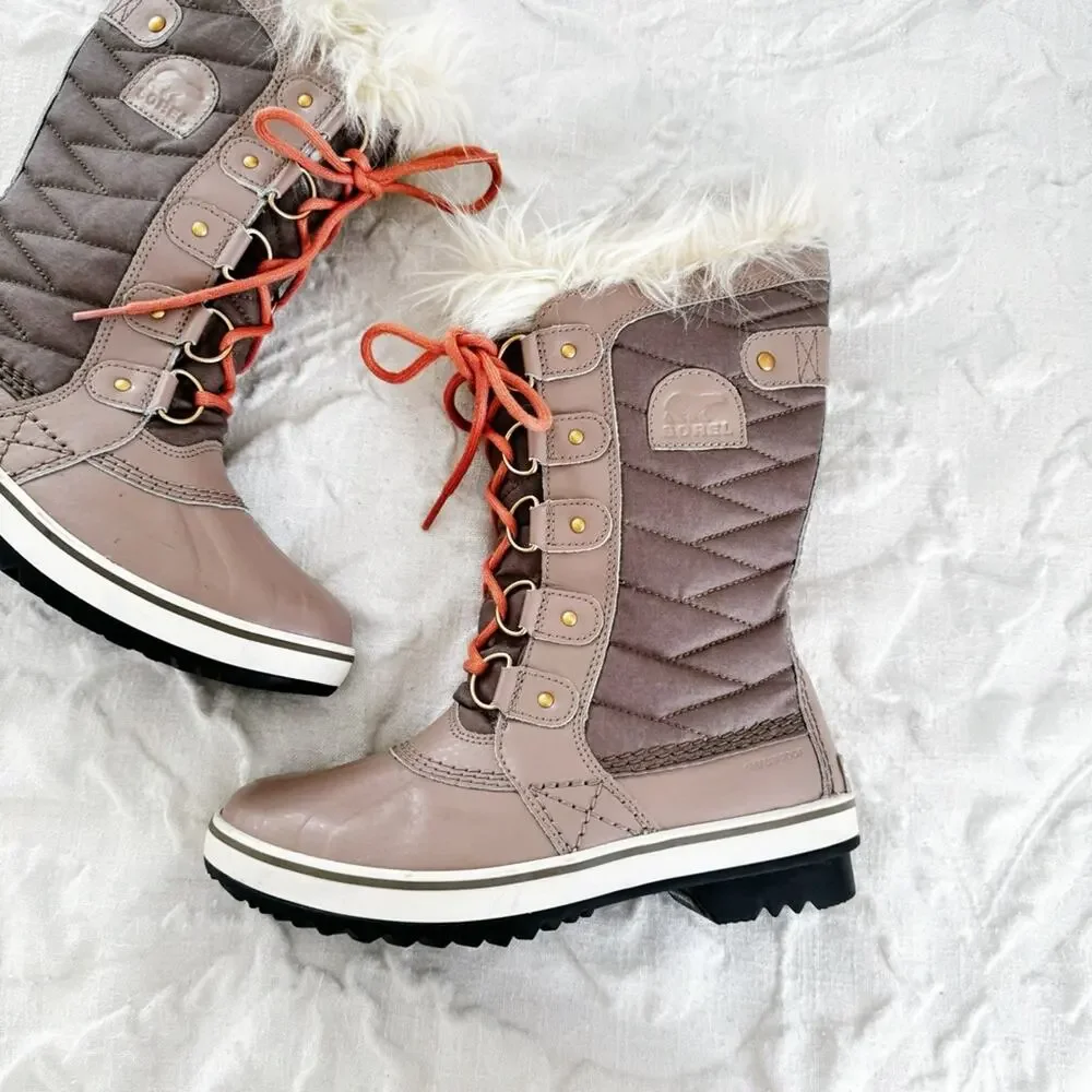 Sorel 'Tofino II' Faux Fur Lined Waterproof Boot Size 6.5